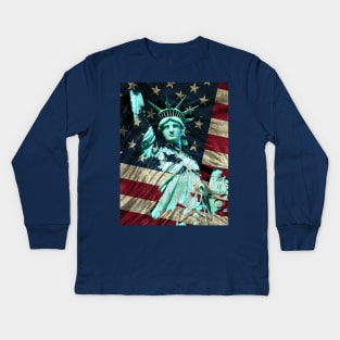 Statue of Liberty breakthrough Kids Long Sleeve T-Shirt